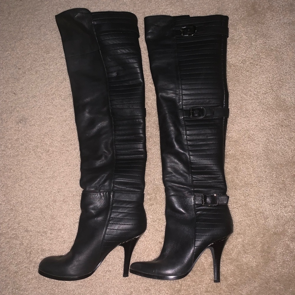 Gently used BCBG over the knee boots
